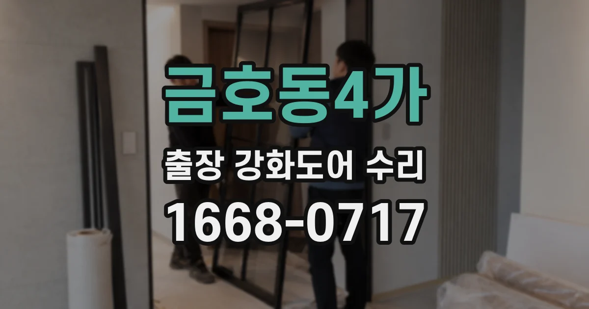 금호동4가 출장 강화도어 수리