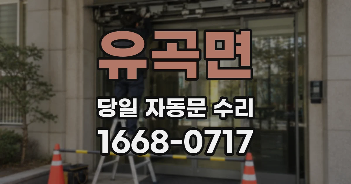 유곡면 당일 자동문 수리