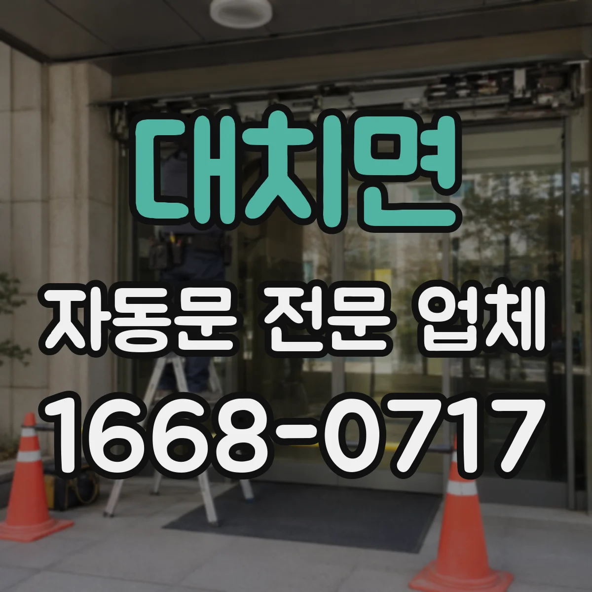 대치면 자동문 전문 업체