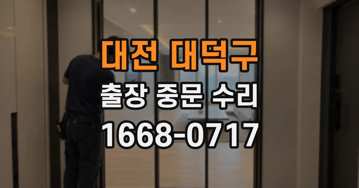 대전 대덕구 출장 중문 수리