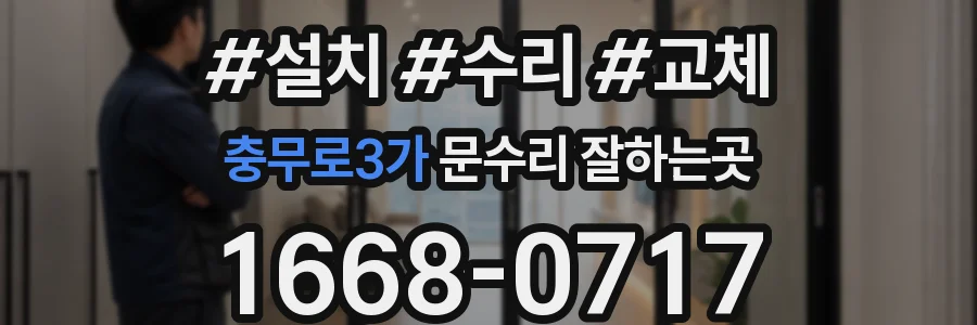 충무로3가 문수리 잘하는곳