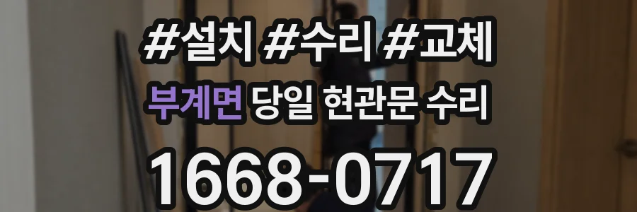 부계면 당일 현관문 수리