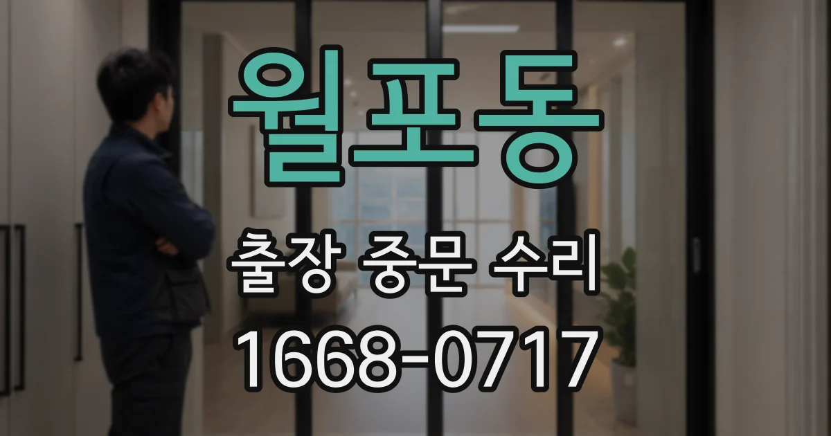 월포동 출장 중문 수리