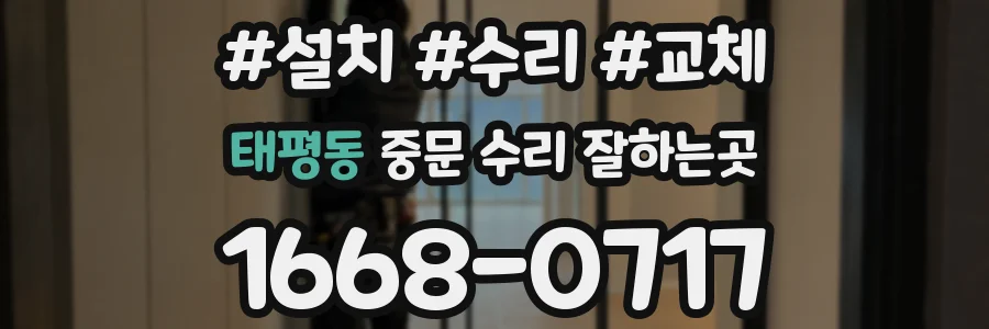 태평동 중문 수리 잘하는곳