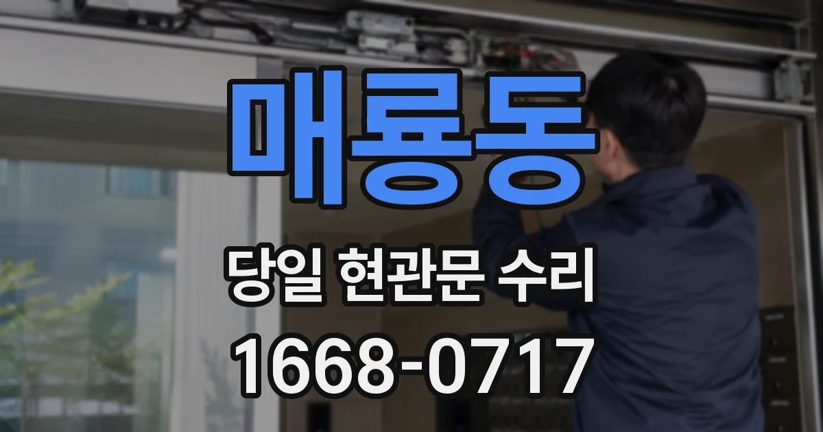 매룡동 당일 현관문 수리