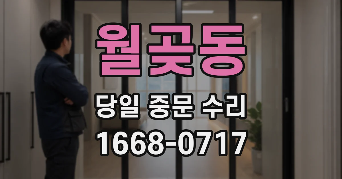 월곶동 당일 중문 수리