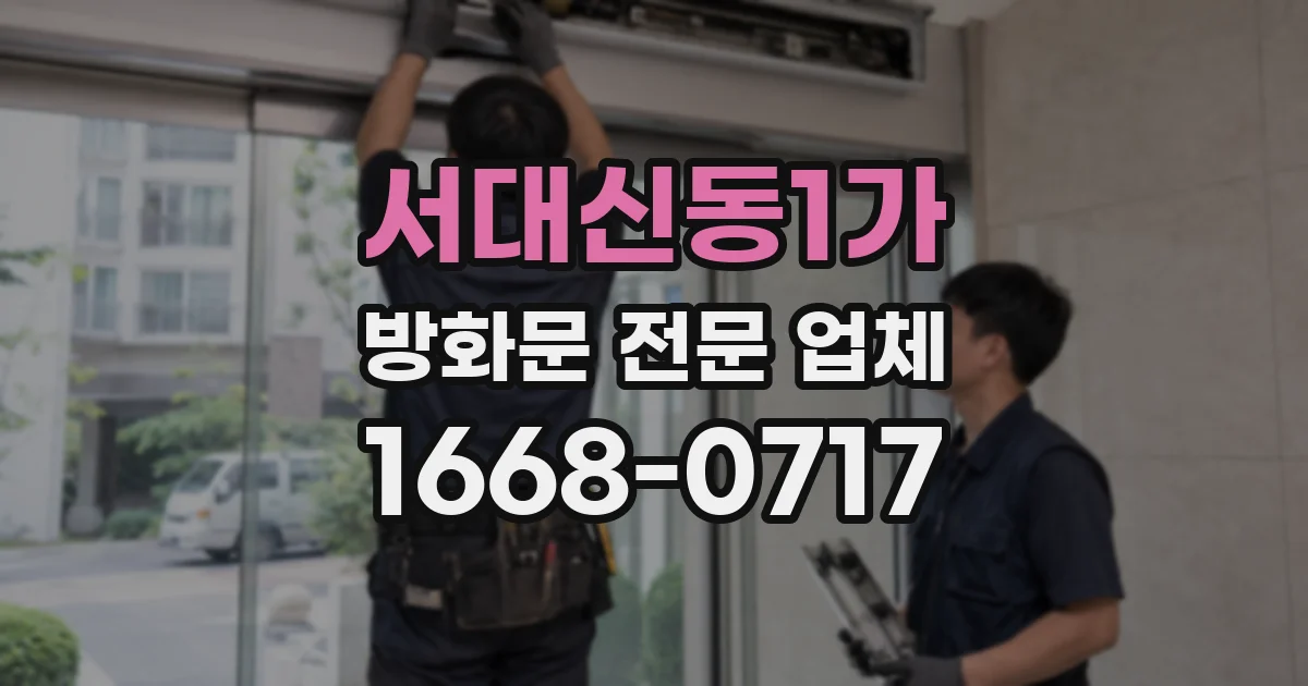 서대신동1가 방화문 전문 업체