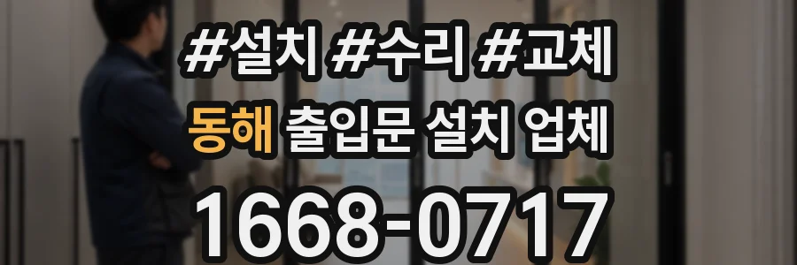 동해 출입문 설치 업체