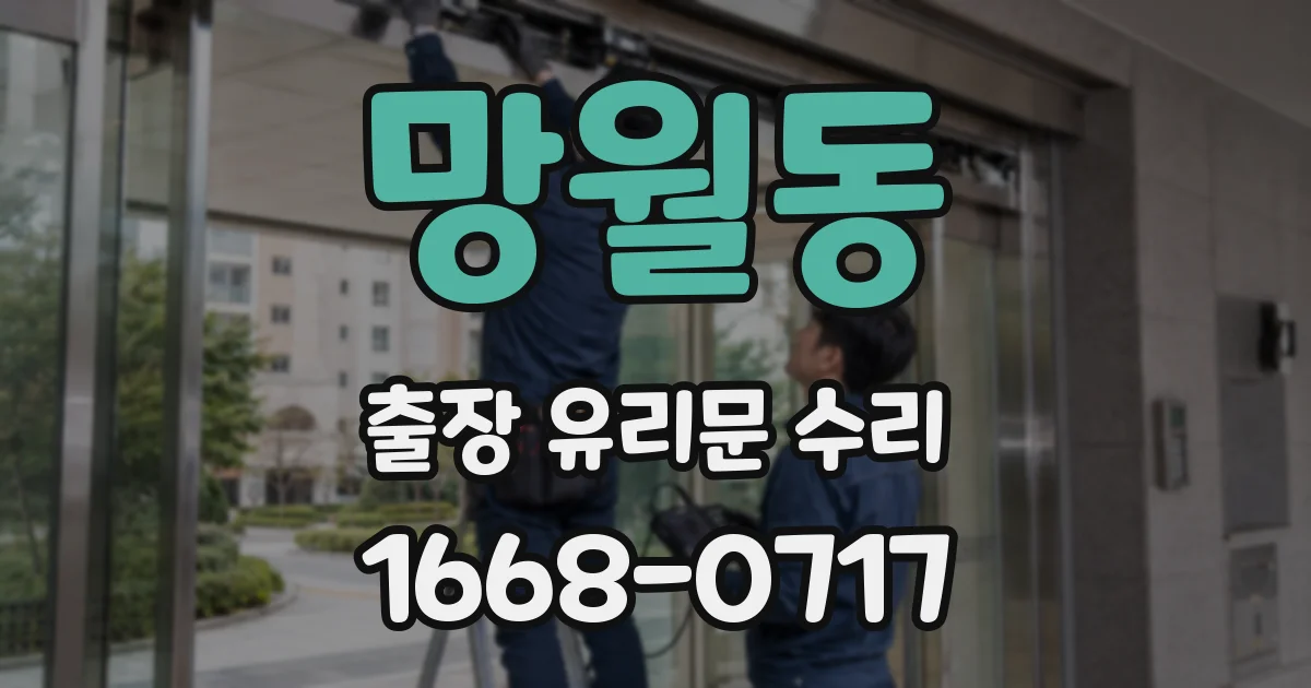 망월동 출장 유리문 수리