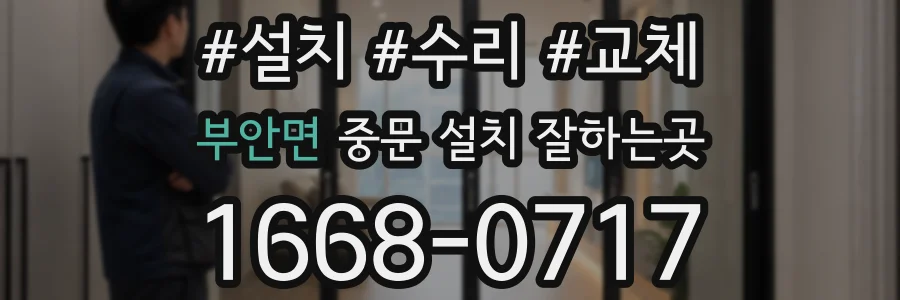 부안면 중문 설치 잘하는곳