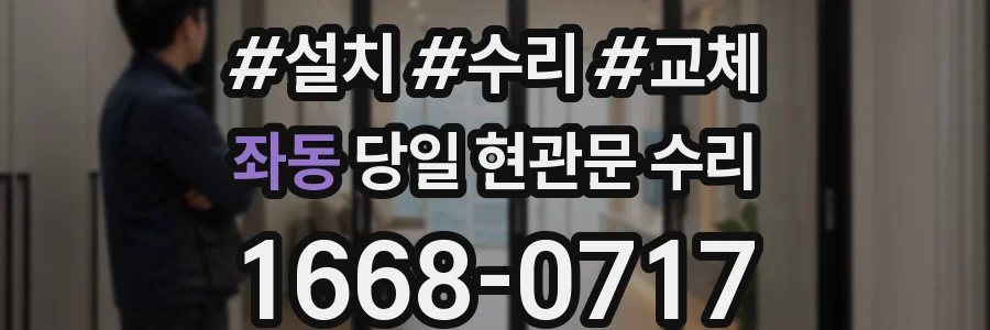 좌동 당일 현관문 수리