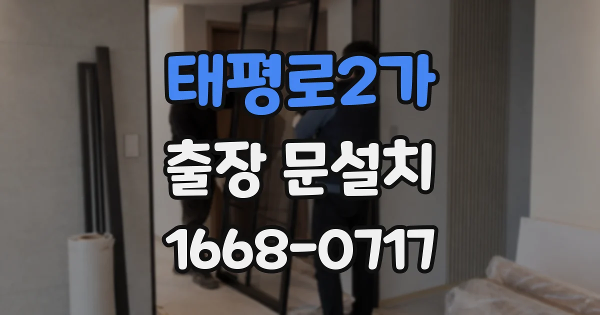 태평로2가 출장 문설치