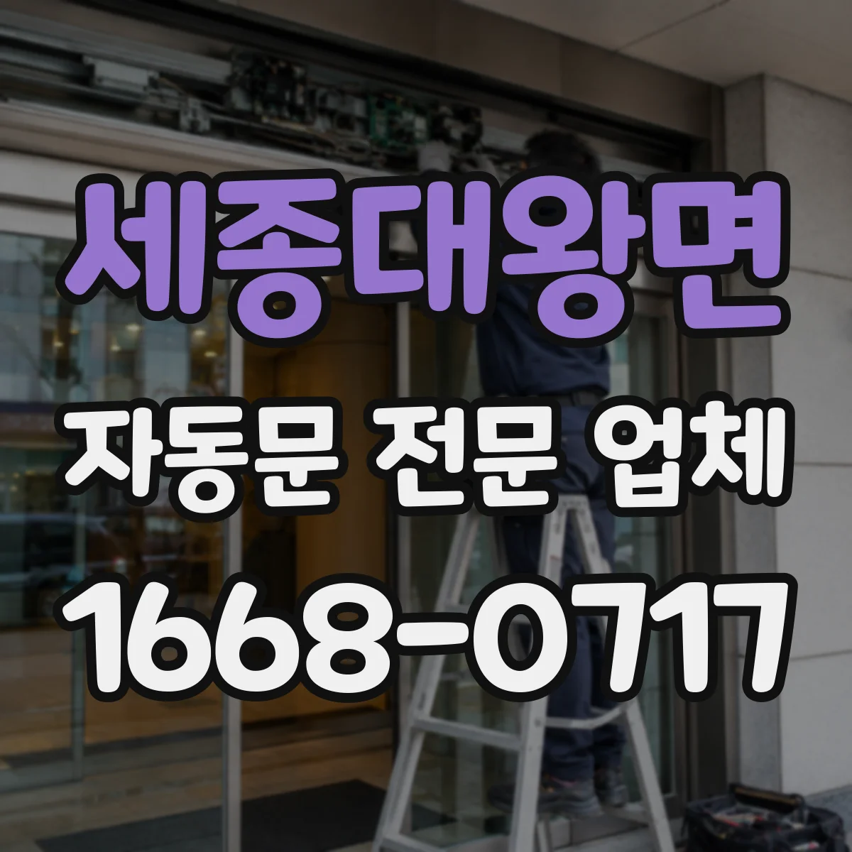 세종대왕면 자동문 전문 업체