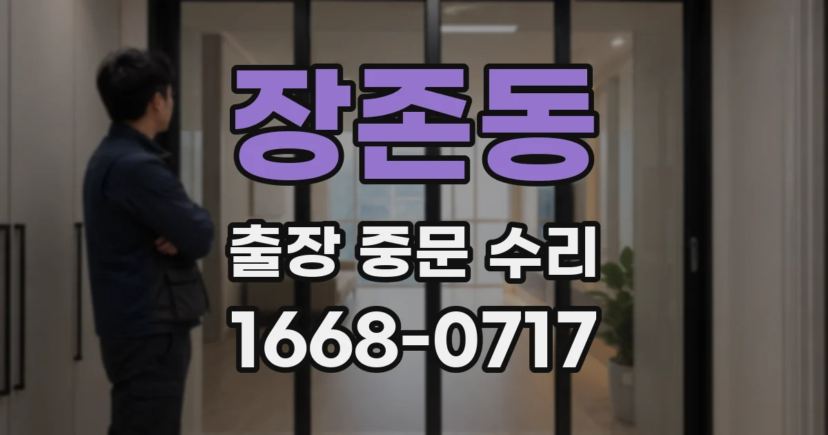 장존동 출장 중문 수리