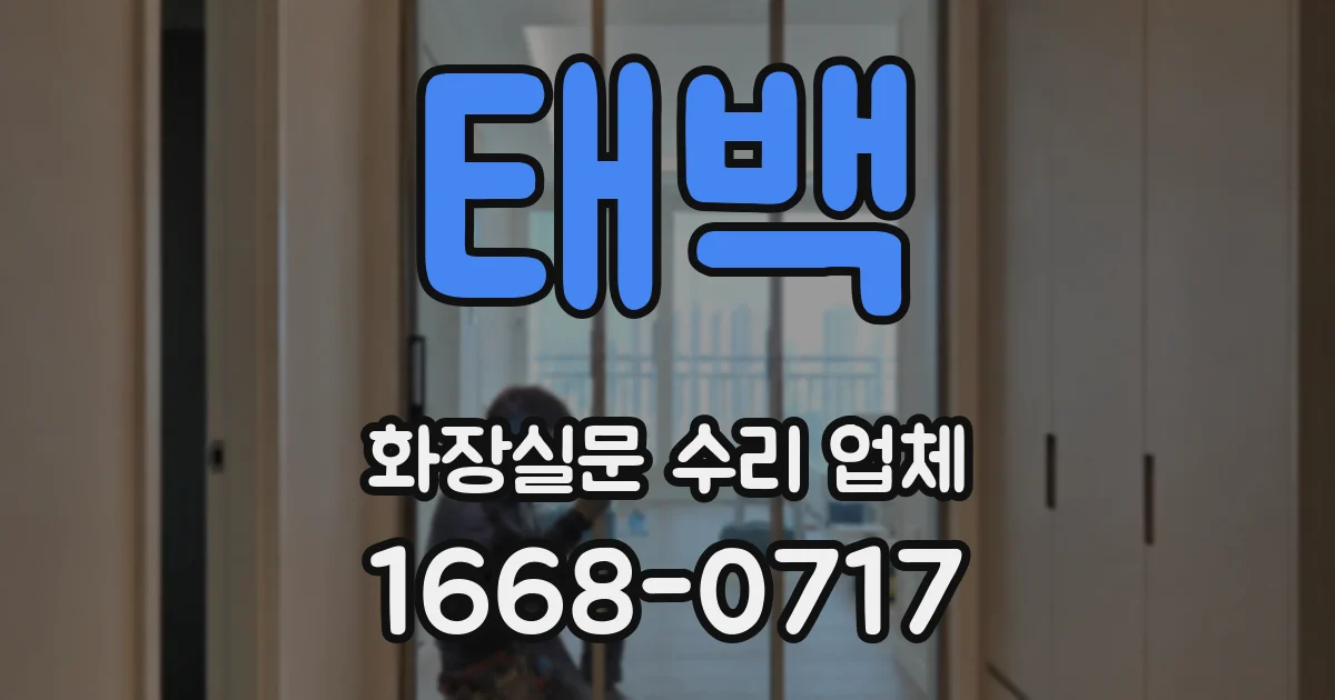 태백 화장실문 수리 업체