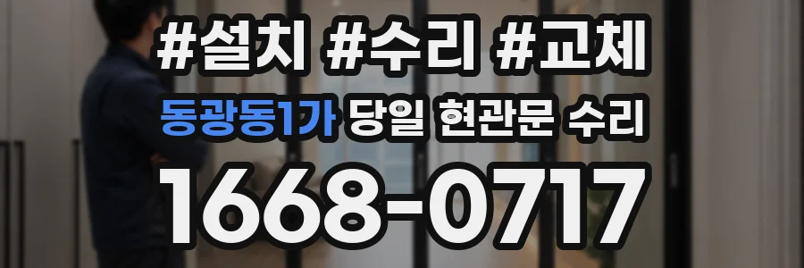 동광동1가 당일 현관문 수리