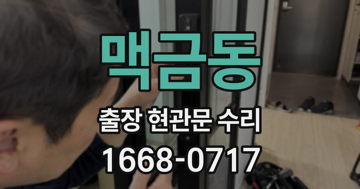 맥금동 출장 현관문 수리
