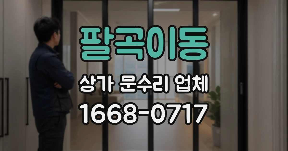 팔곡이동 상가 문수리 업체