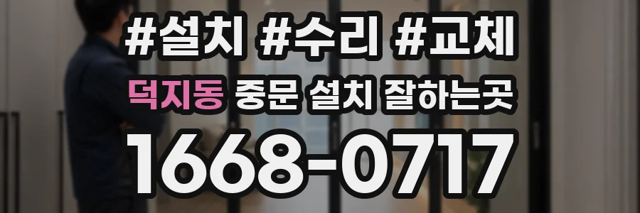 덕지동 중문 설치 잘하는곳