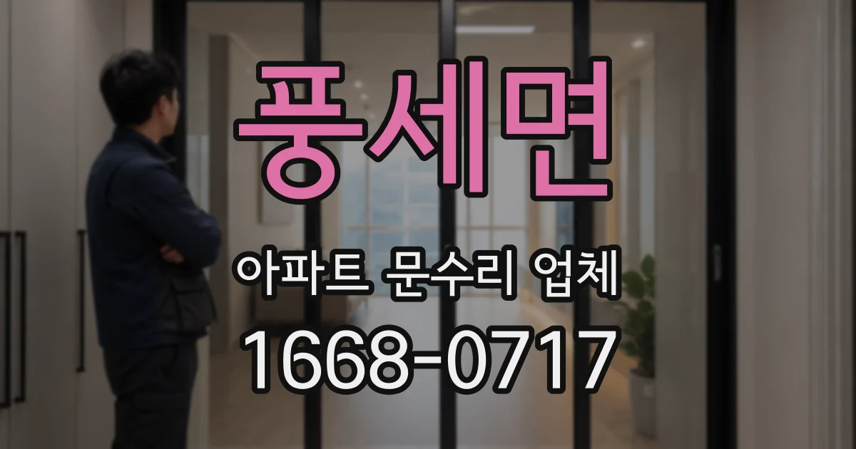 풍세면 아파트 문수리 업체