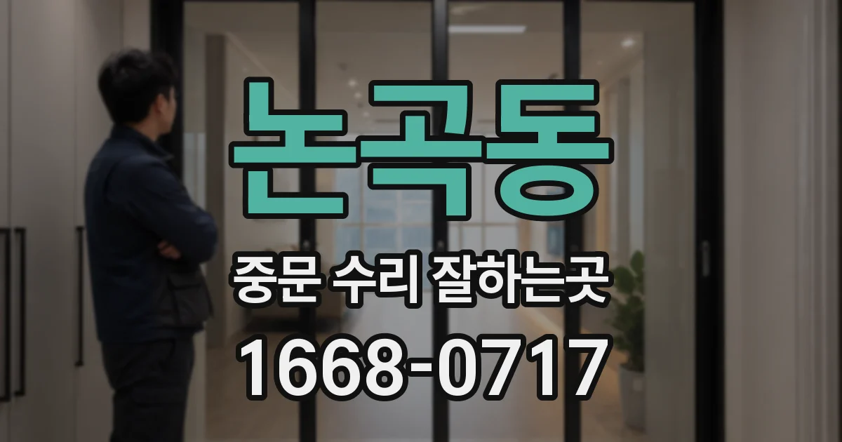 논곡동 중문 수리 잘하는곳
