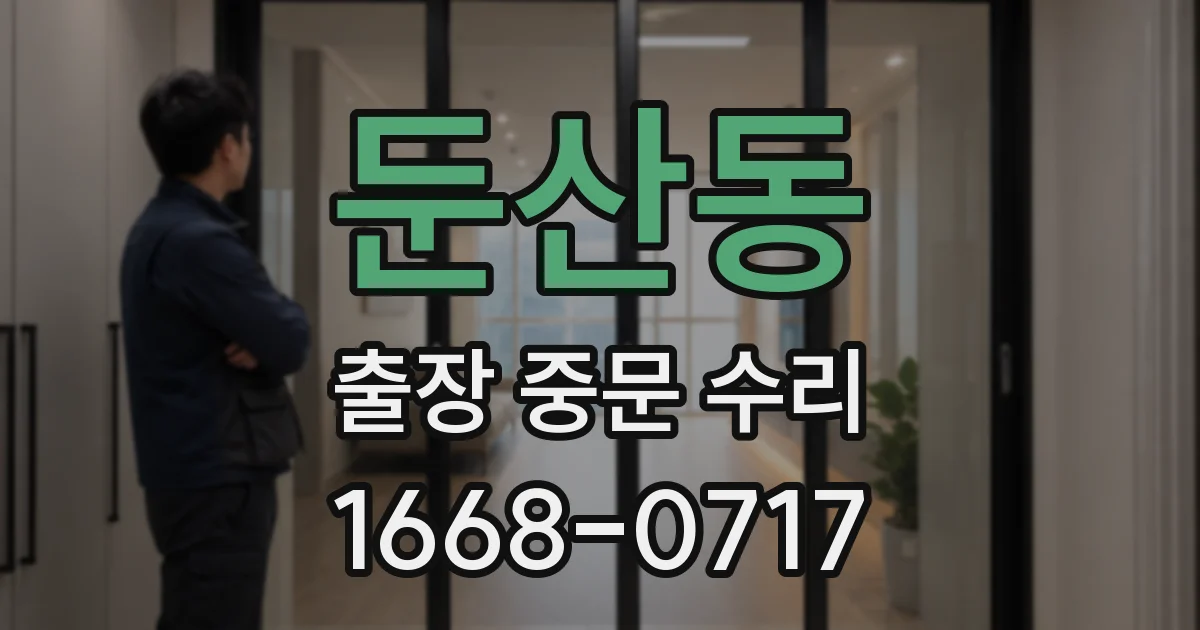 둔산동 출장 중문 수리
