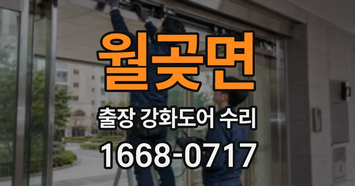 월곶면 출장 강화도어 수리