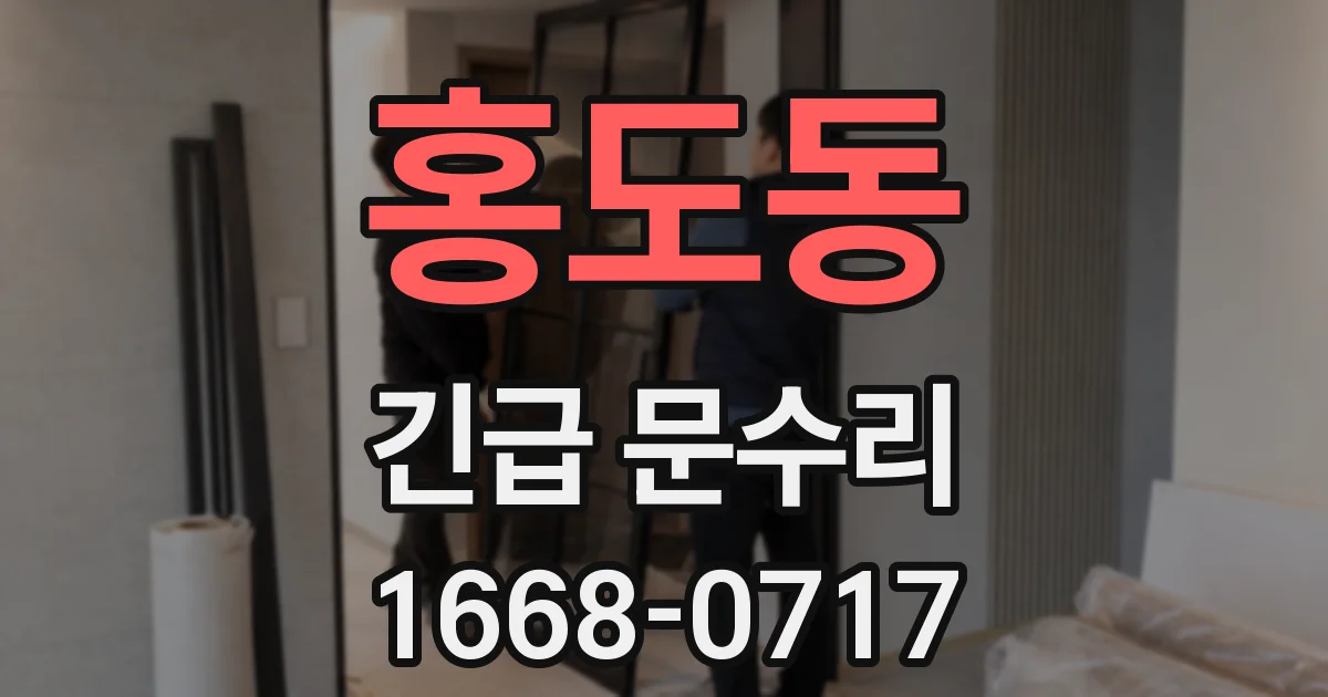 홍도동 긴급 문수리
