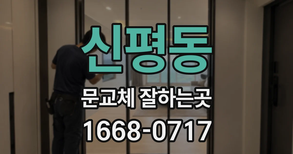 신평동 문교체 잘하는곳