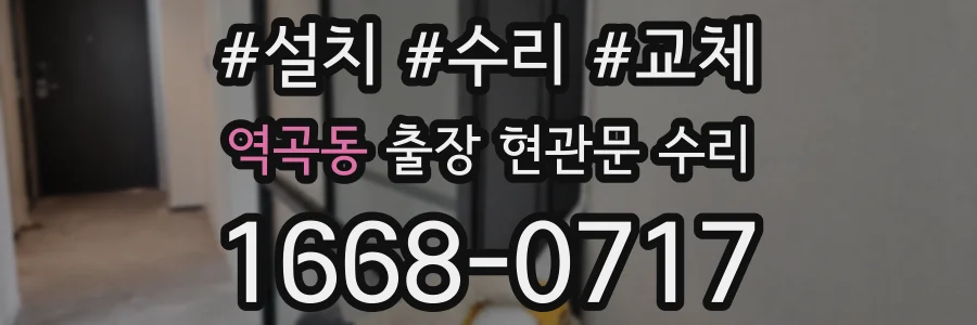 역곡동 출장 현관문 수리