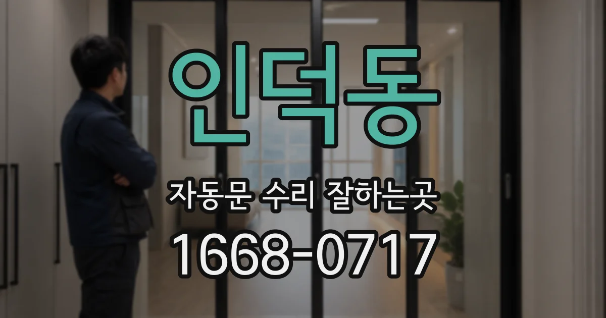 인덕동 자동문 수리 잘하는곳