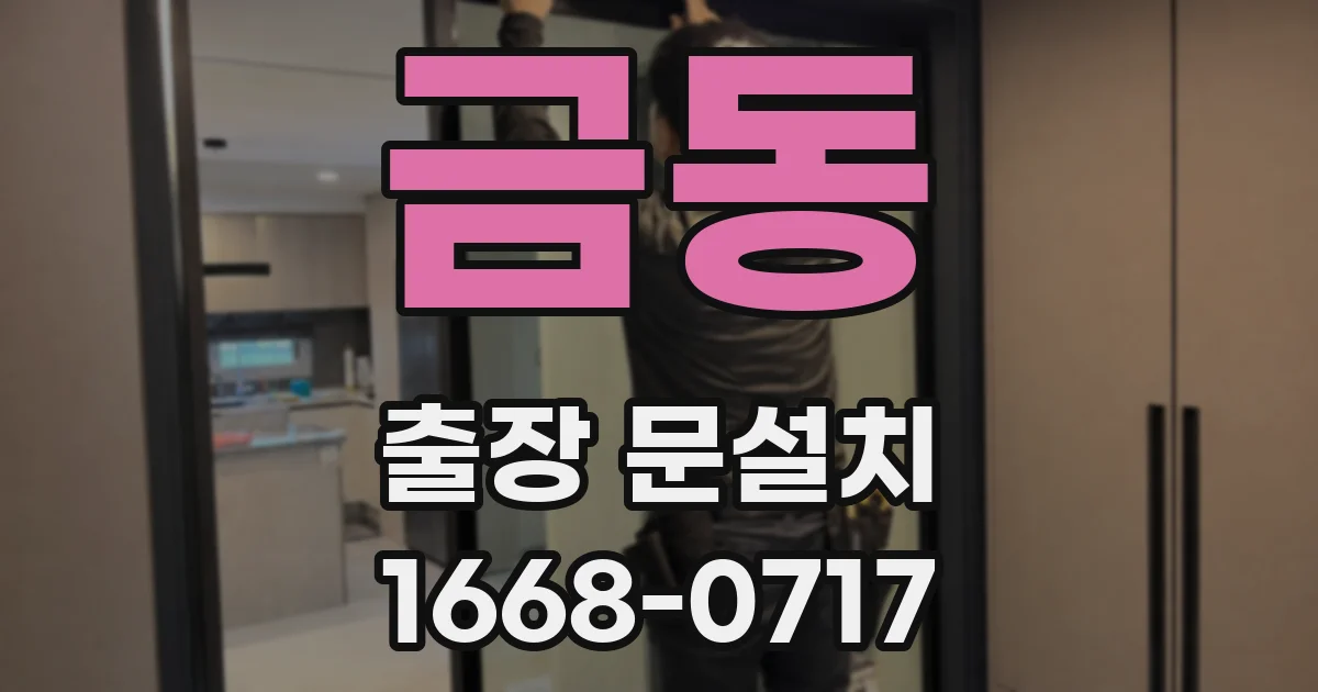 금동 출장 문설치