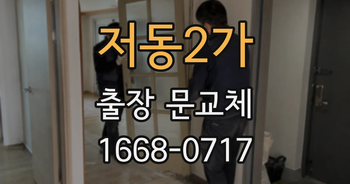 저동2가 출장 문교체