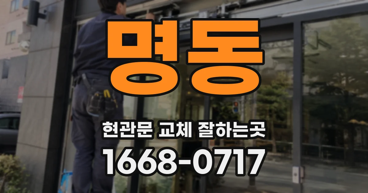 명동 현관문 교체 잘하는곳