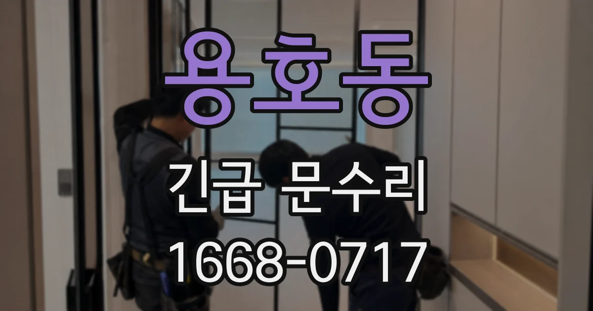 용호동 긴급 문수리
