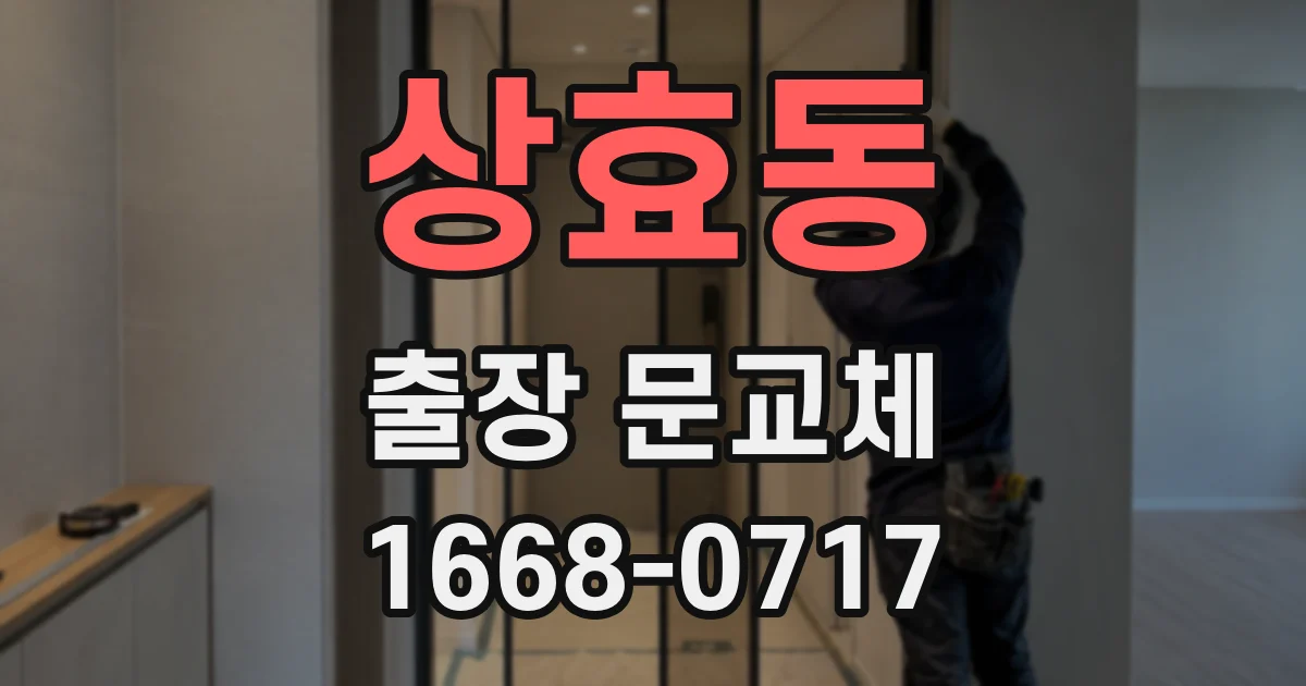 상효동 출장 문교체