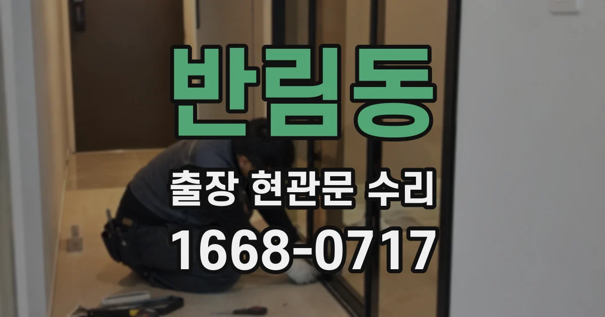 반림동 출장 현관문 수리