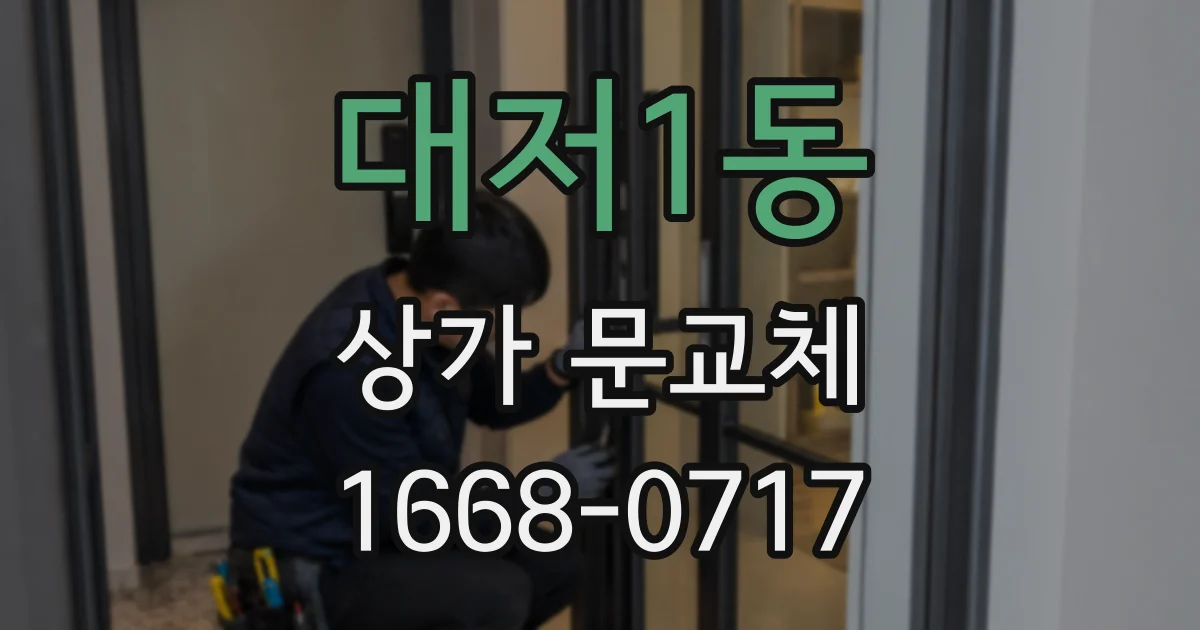 대저1동 상가 문교체