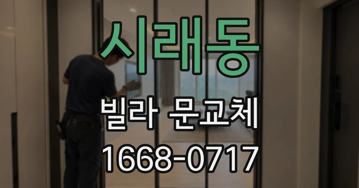 시래동 빌라 문교체