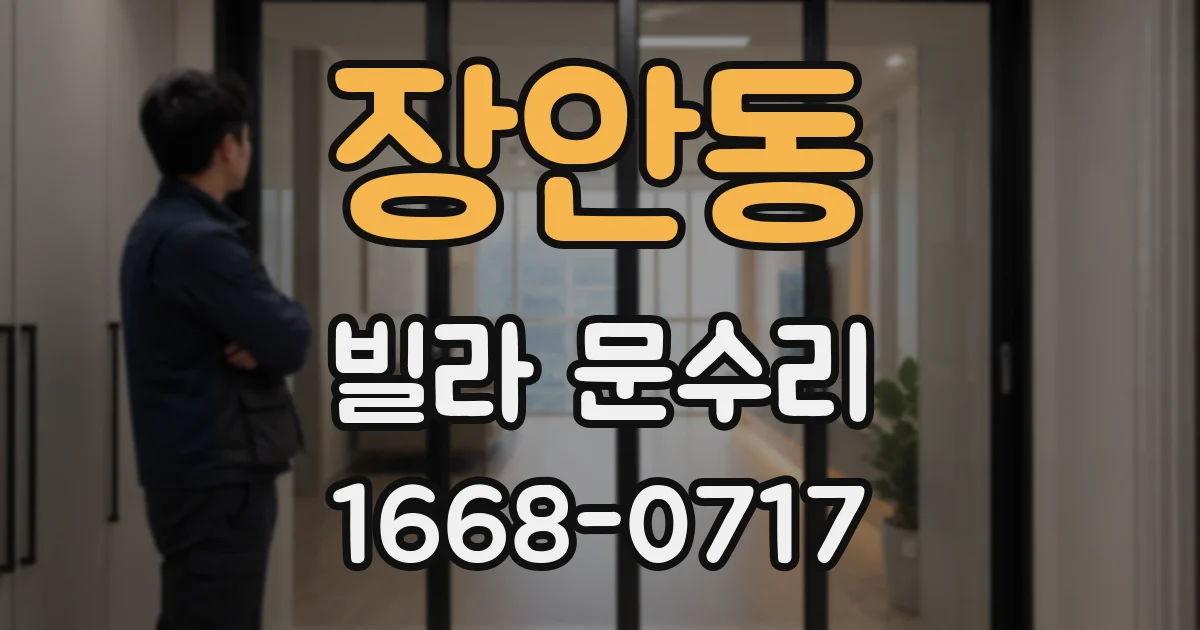 장안동 빌라 문수리