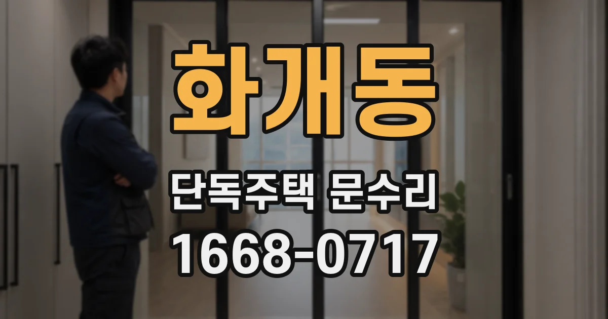 화개동 단독주택 문수리