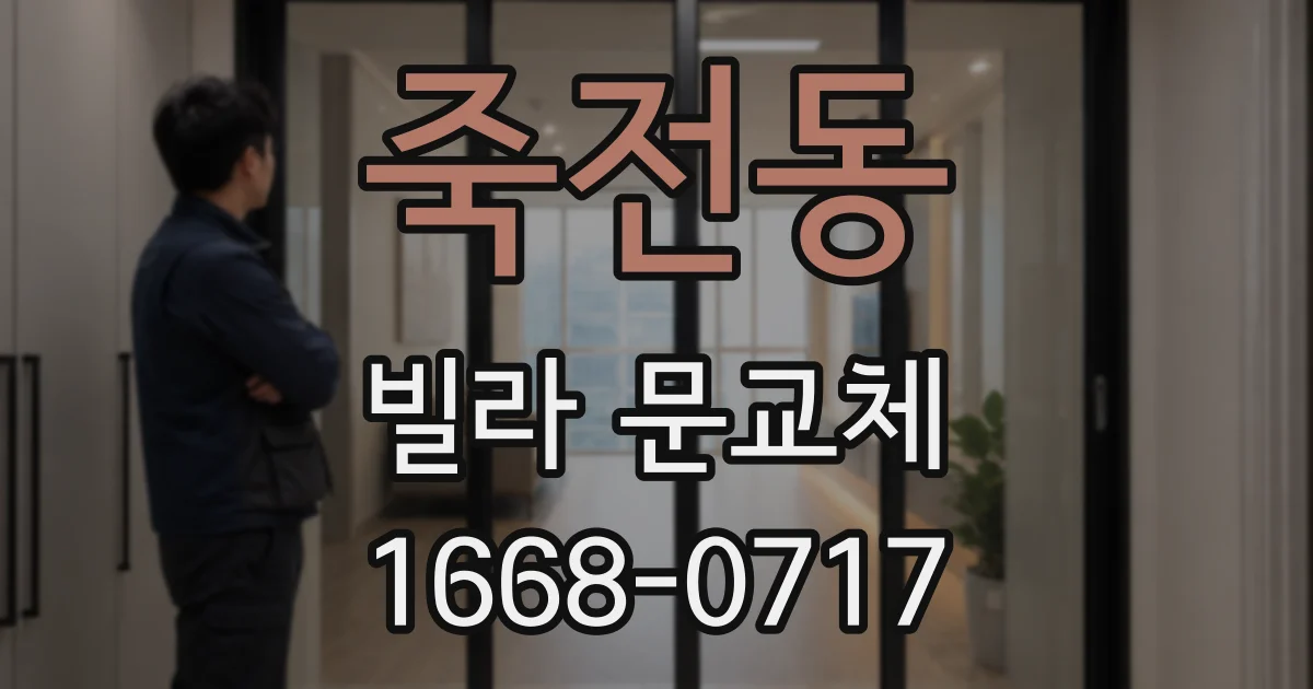 죽전동 빌라 문교체