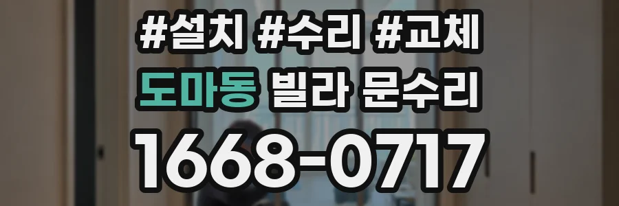 도마동 빌라 문수리