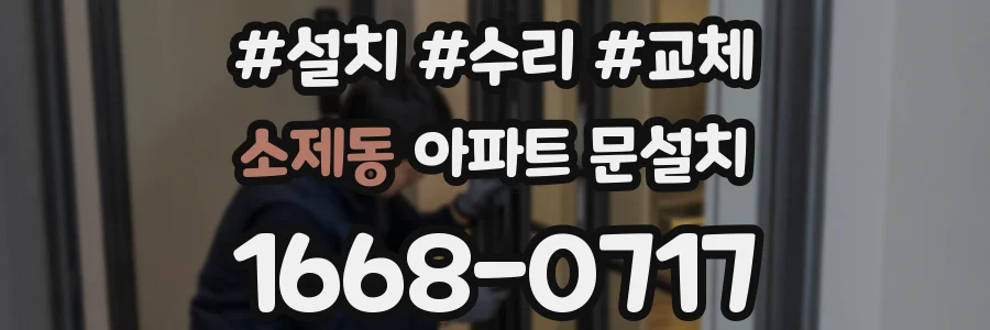 소제동 아파트 문설치