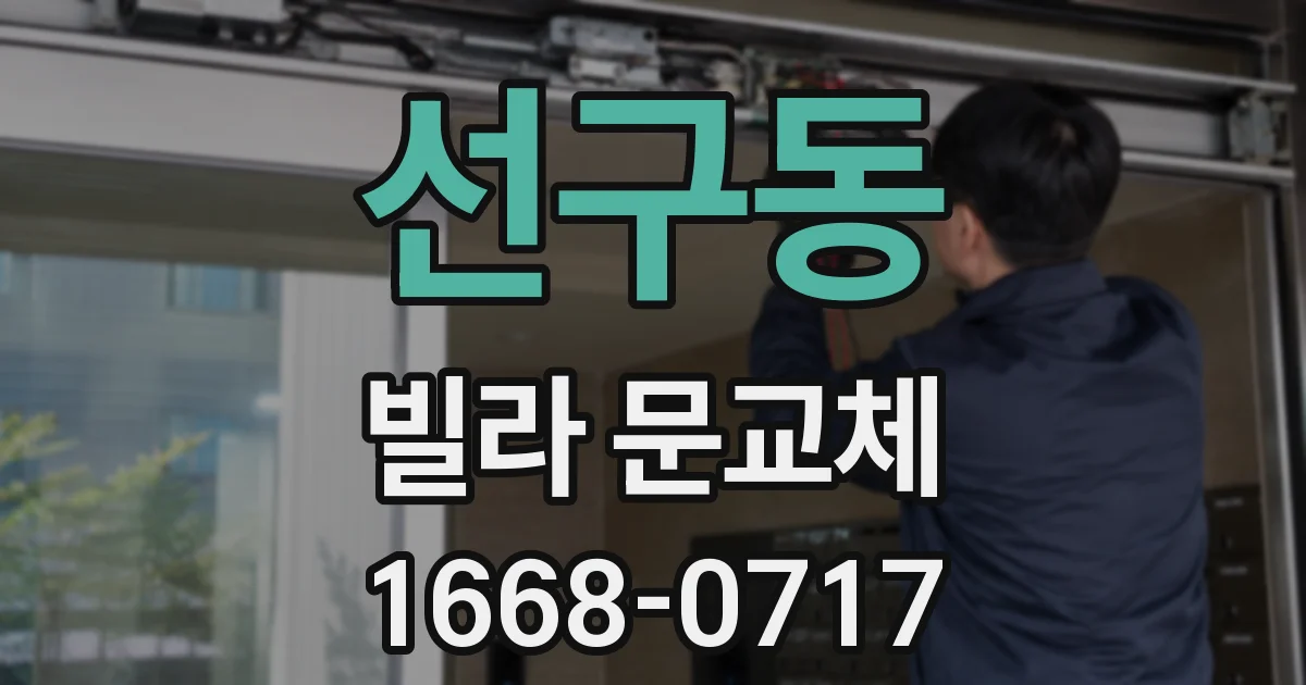 선구동 빌라 문교체