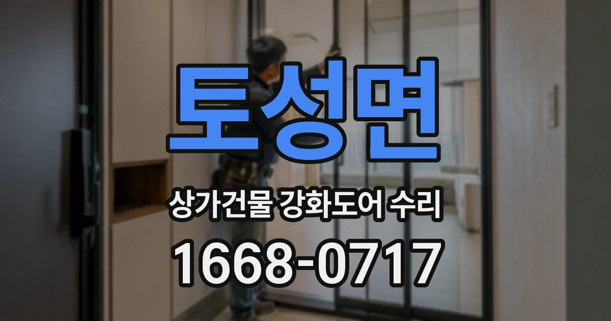 토성면 상가건물 강화도어 수리