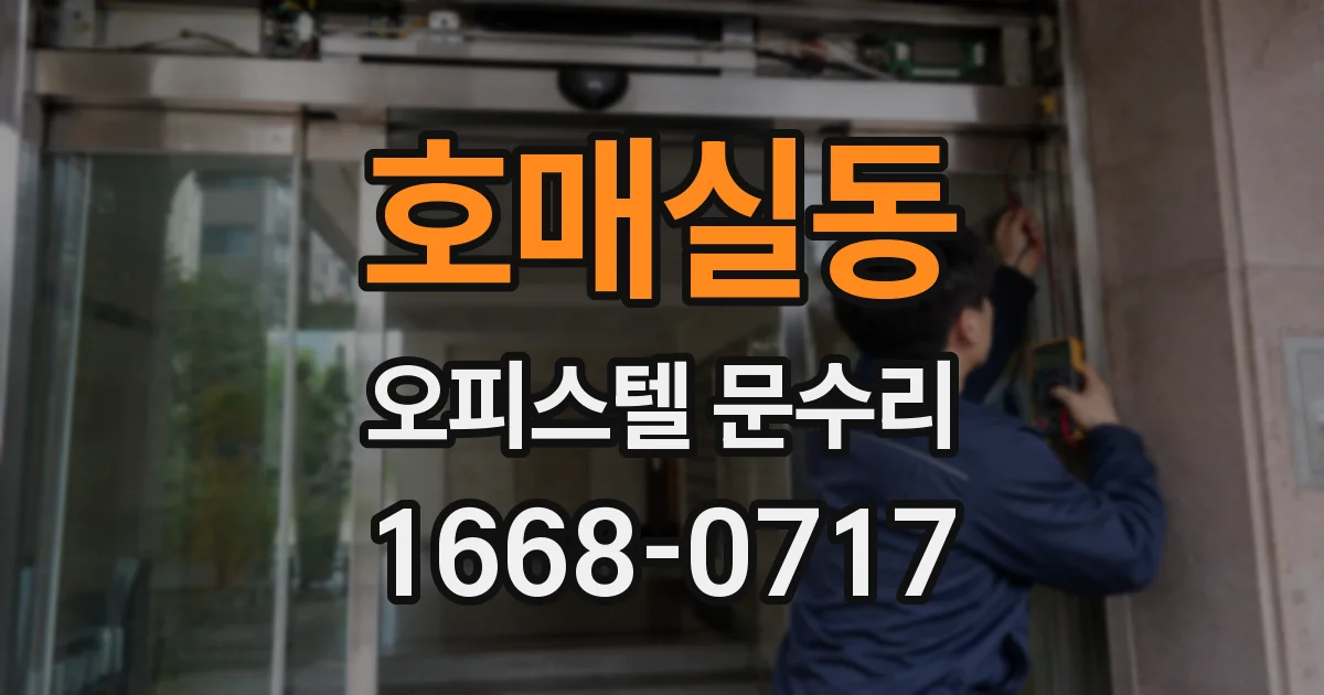 호매실동 오피스텔 문수리