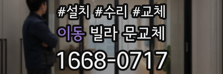 이동 빌라 문교체