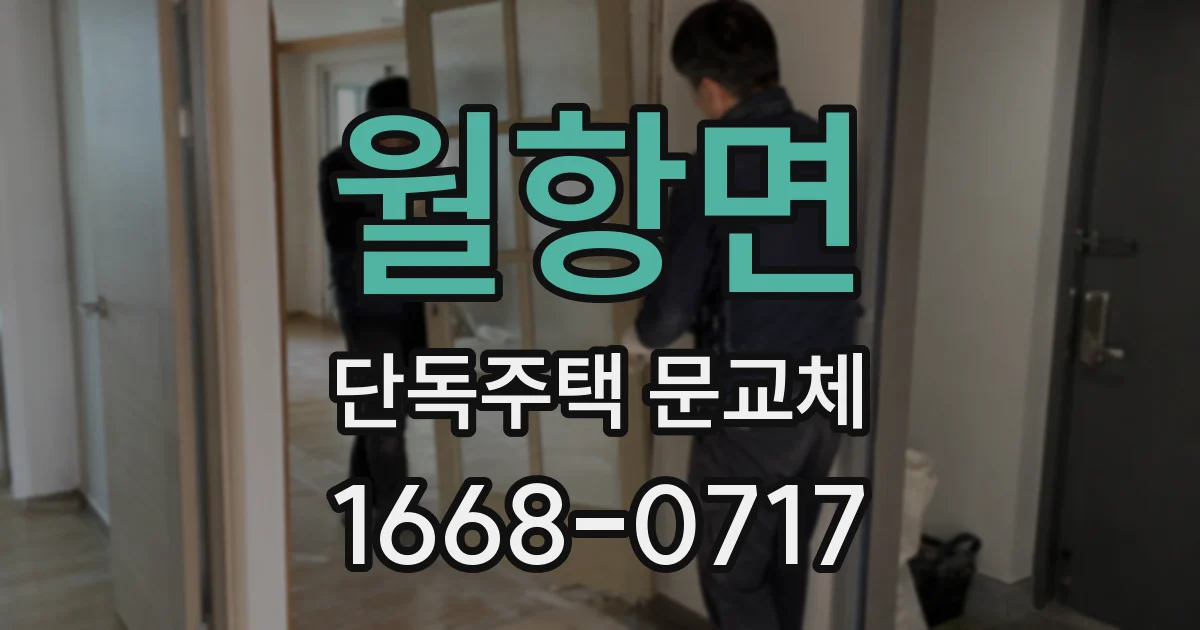 월항면 단독주택 문교체