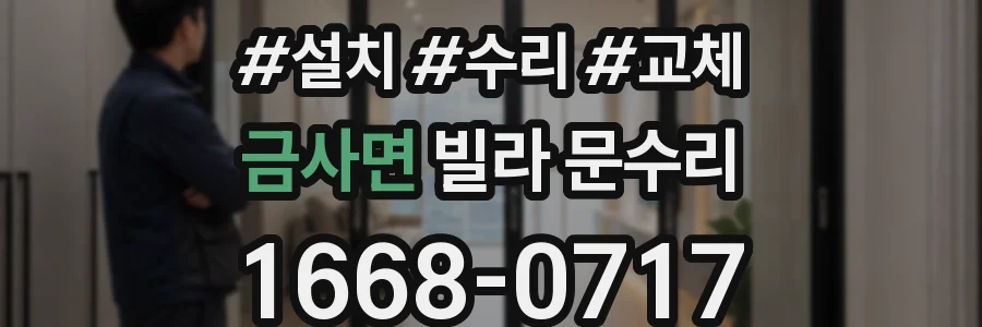 금사면 빌라 문수리